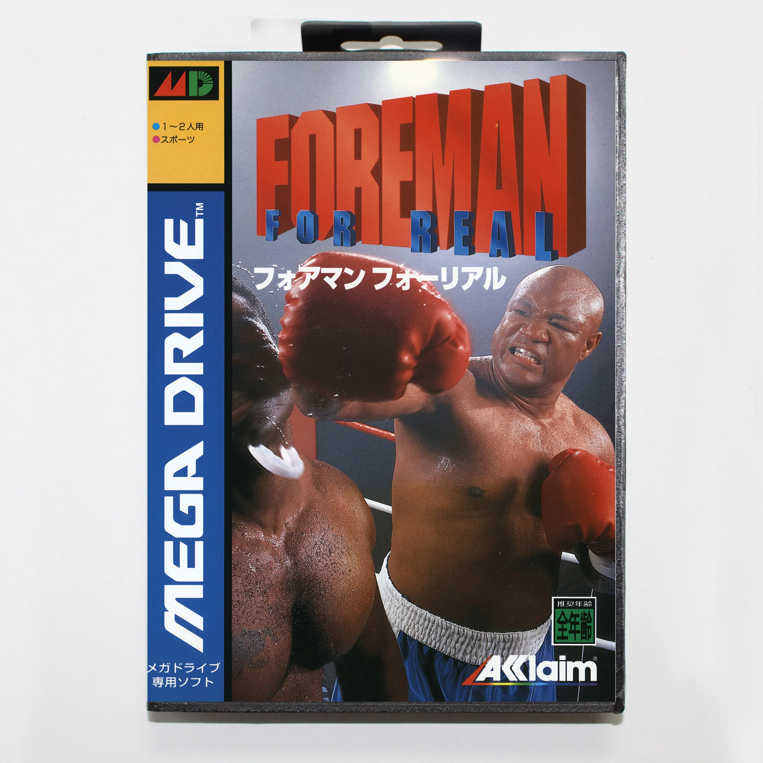 Vendita calda Foreman ForReal Game Card con scatola al dettaglio Carrello MD a 16 bit per sistema Sega Mega Drive/Genesis