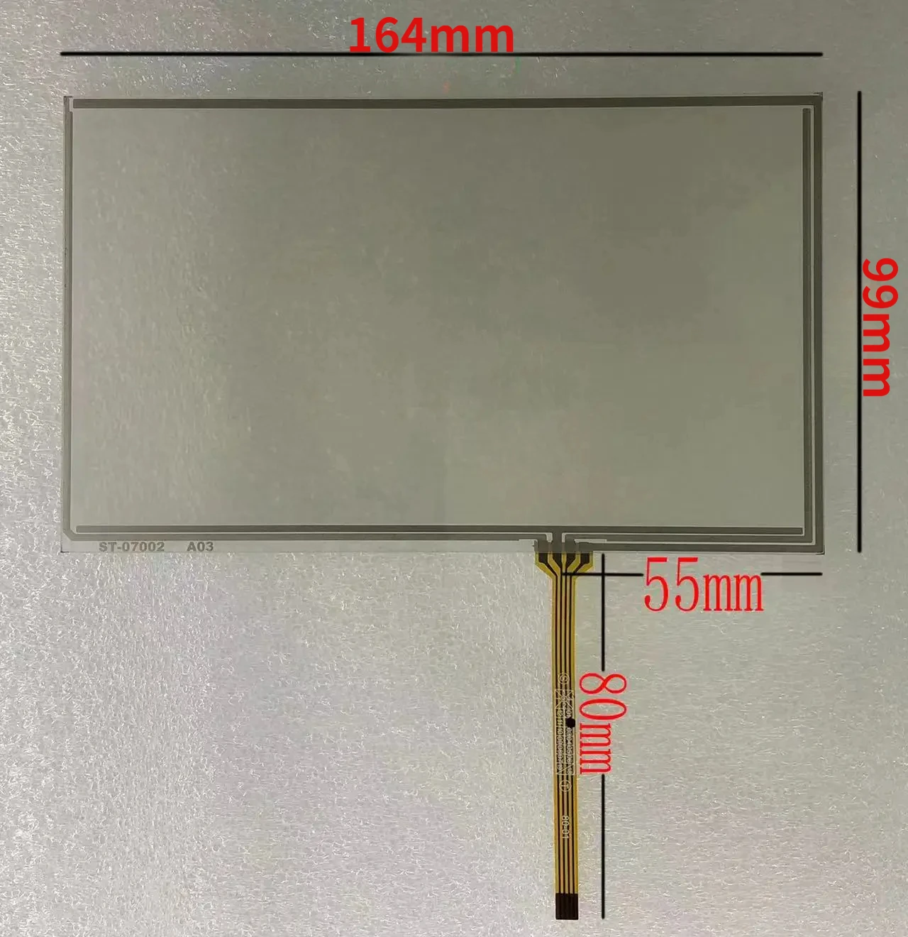 7 Inch 164*99mm FPC-0356 ZCR-2567R1-2 5 8 DVD car GPS 4-Wire Resistive Touch Screen Digitizer Sensor Glass Panel 164x99MM