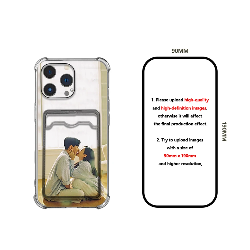 آيفون 16 15 14 13 12 11 برو Xs ماكس Mini SE 2020 2022 16e X XR 6 6s 7 8 Plus لتقوم بها بنفسك تقع في الحب حافظة بطاقات فتحة مخصصة