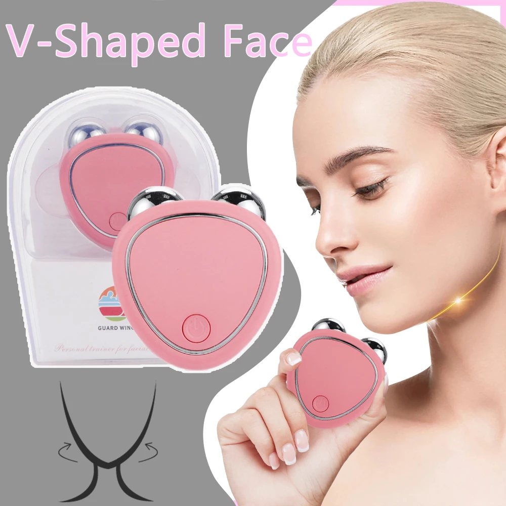 EMS V-Face Device Facial Massager Microcurrent Roller Skin Tightening Rejuvenation Anti-Wrinkle Face Lifting Beauty Health Tools