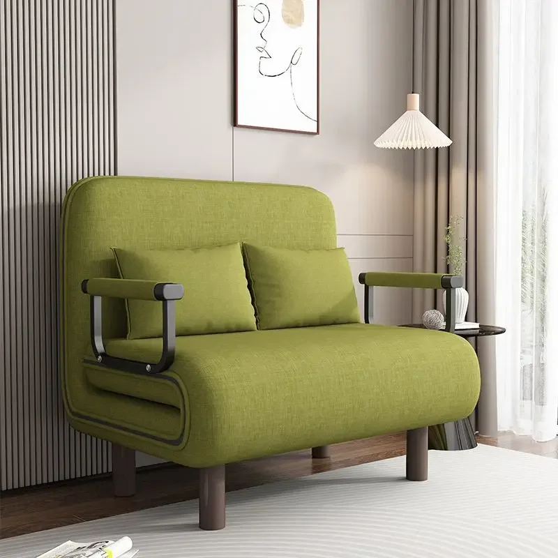 Klappbares Schlafsofa, kleine Wohnung, doppelter Verwendungszweck, Wohnzimmer, Einzelbett, Freizeit, Mittagspause, Lazy, multifunktional