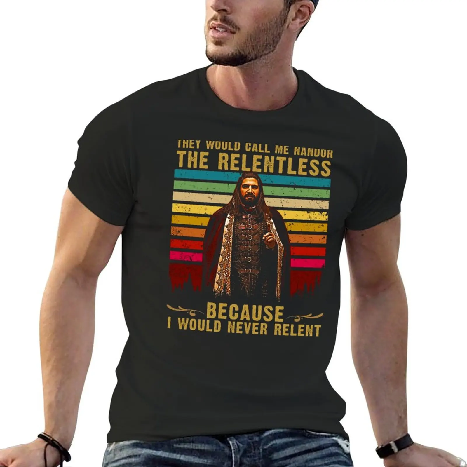 They Would Call Me Nandor The Relentless Shirt Do in The Shadows Fan T-shirt tops graphics Men's clothing