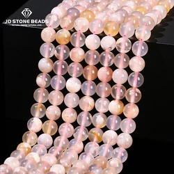 5A Kwaliteit Natuursteen Kersenbloesem Agaat Kralen Ronde Losse Spacer Sakura Kraal Voor Sieraden Maken Diy Ketting Armband