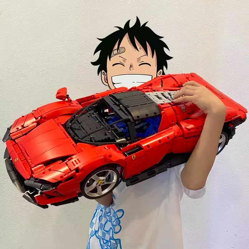 

Technical SP3 3778P Sport Car Building Blocks Set - Supercar Model Toy for Kids And Adults Perfect Birthday GiftDecoration 42143