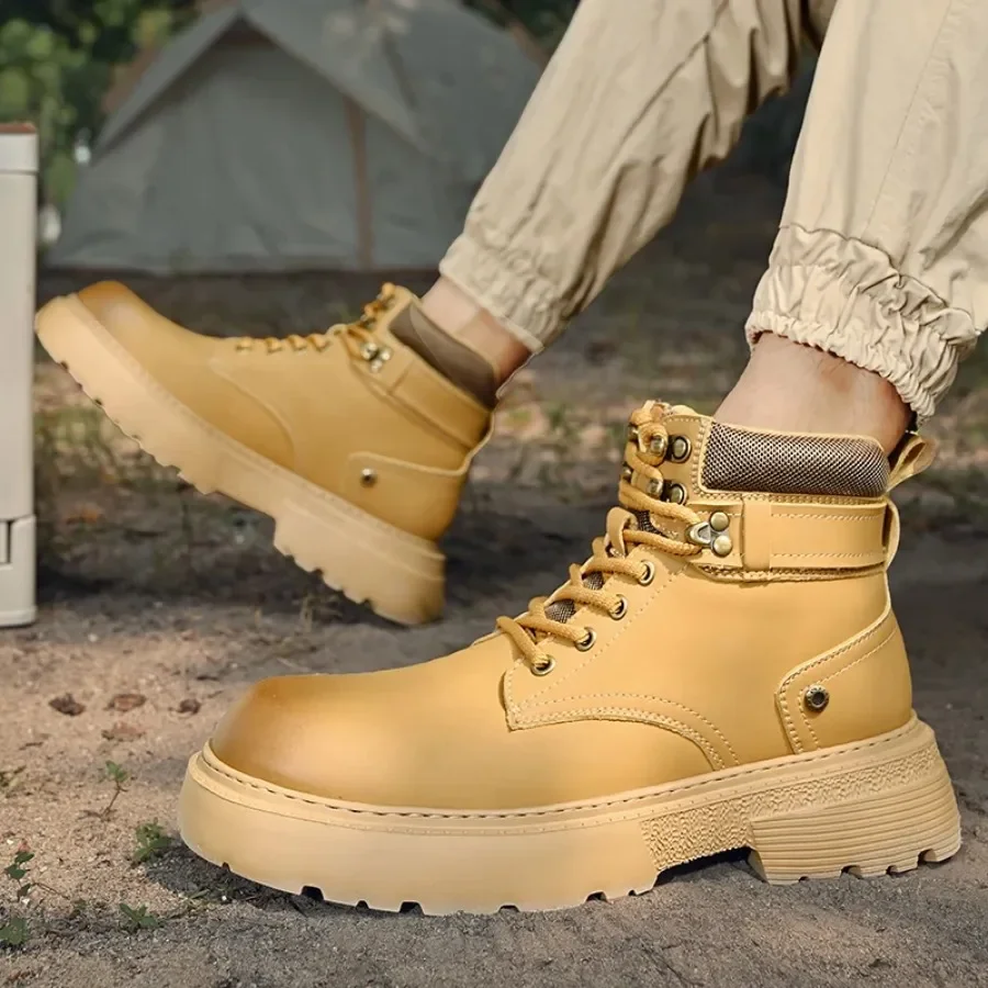 2025 zapatos de lujo de invierno, botas gruesas para hombre, zapatos con elevador, plantilla para aumentar la altura, elevación de 7cm de talla grande 38-46