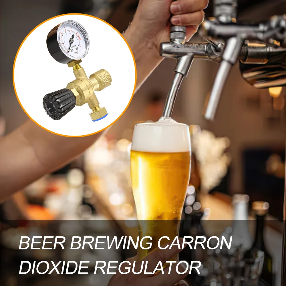 Mini Gas Bottle Pressure Regulator 36V 220V Pressure Reducer Pressure Meter Beer Regulator for Argon CO2 Bottle