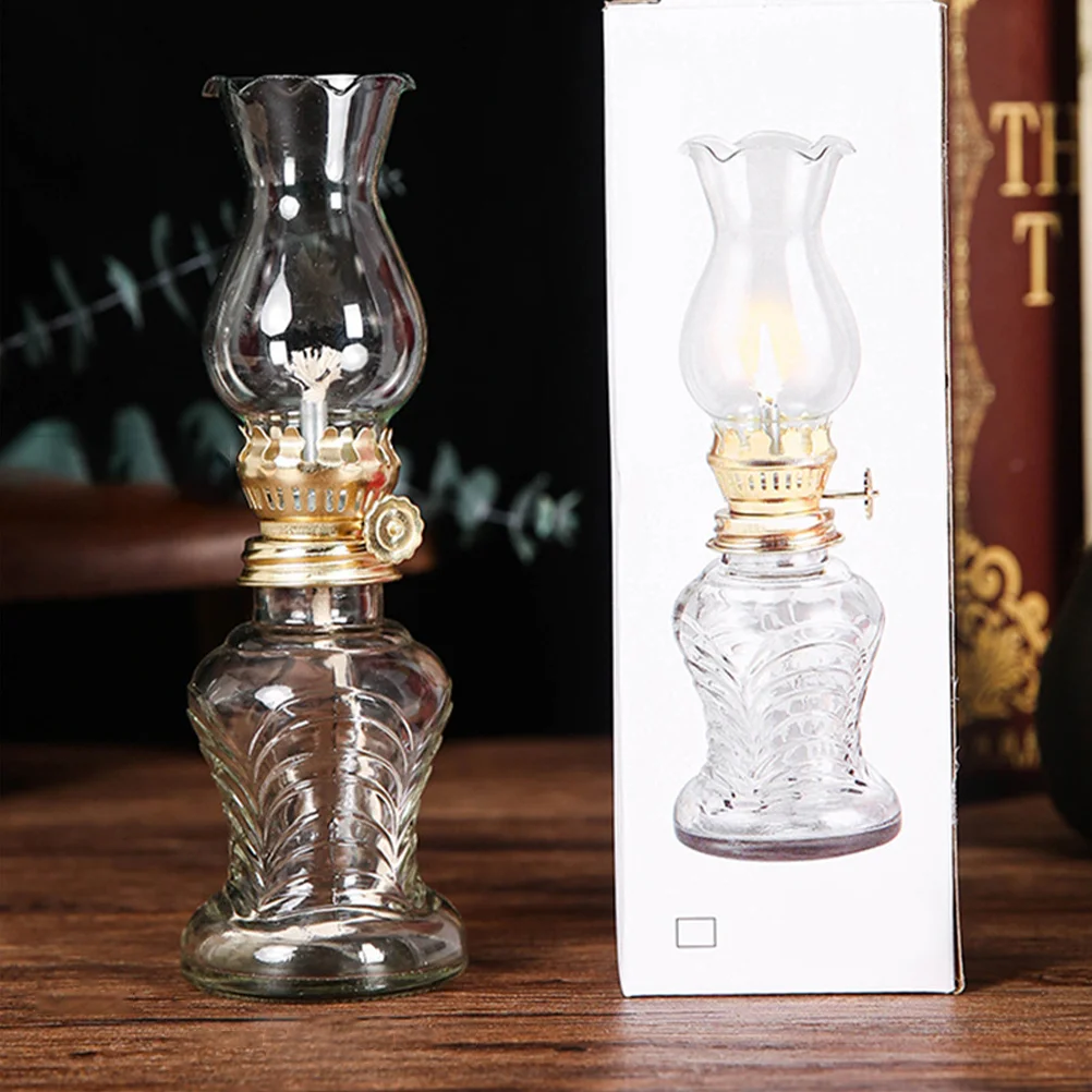 Outdoor Kerosene Lamp Shade Vintage Oil Lamps for Indoor Use Glass Clear Lantern Transparent