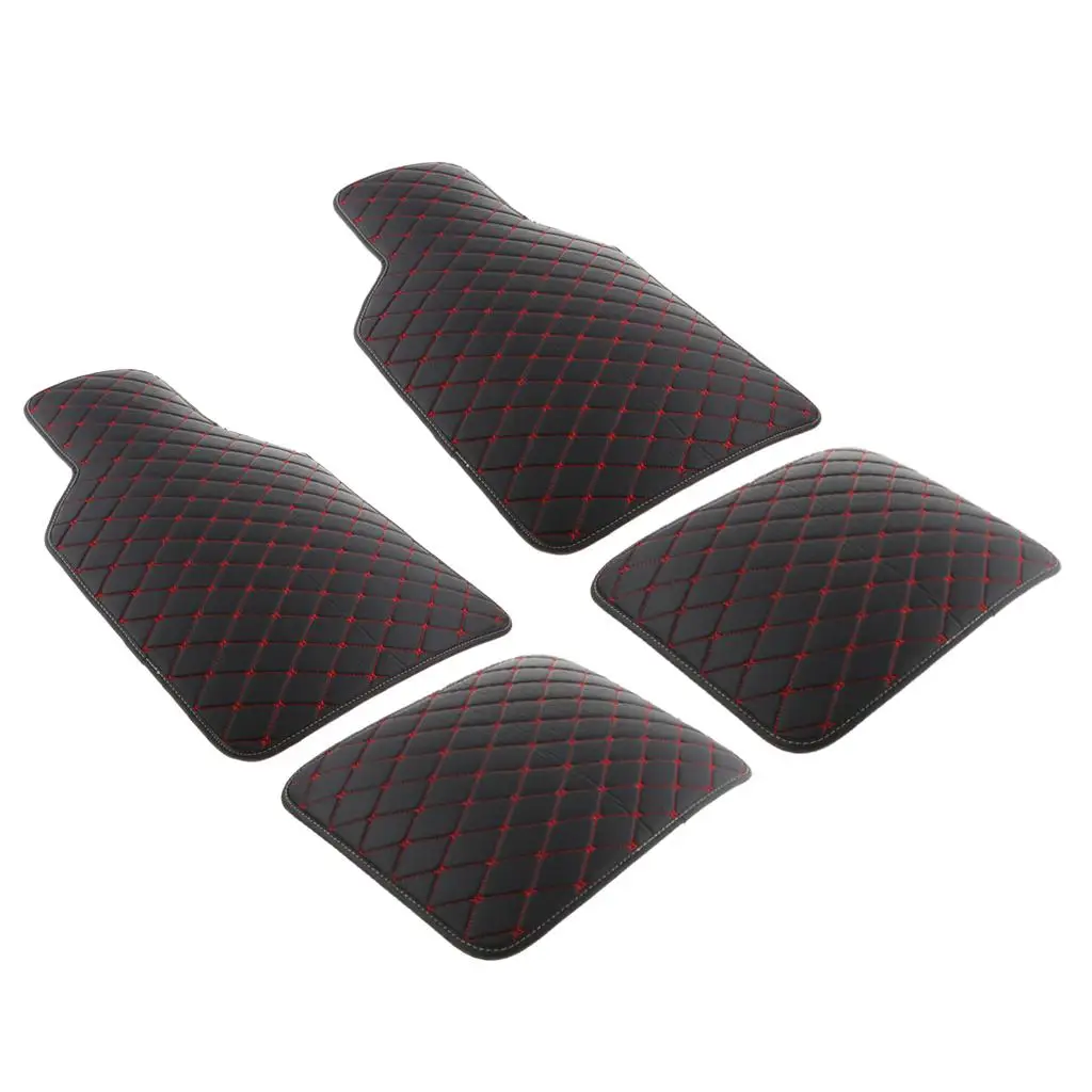 4Pcs/Set Waterproof PVC Tailored Car Floor Mats Auto SUV Anti-dirty Carpet