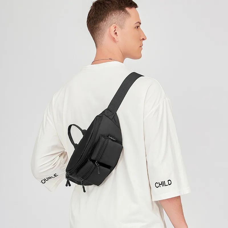 

Men Waist Bag Nylon Cloth Man Shoulder Crossbody Belt Pouch 2025 Japanese Chest Bags Waterproof Male Fanny Pack Husband Travel