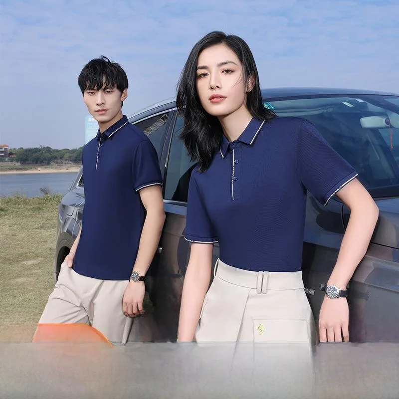 

Quick Dry Shirt Work Uniform Short Sleeve Turn Collar Car Workshop Class Uniform Printed Logo Cultural Workwear for Men ...