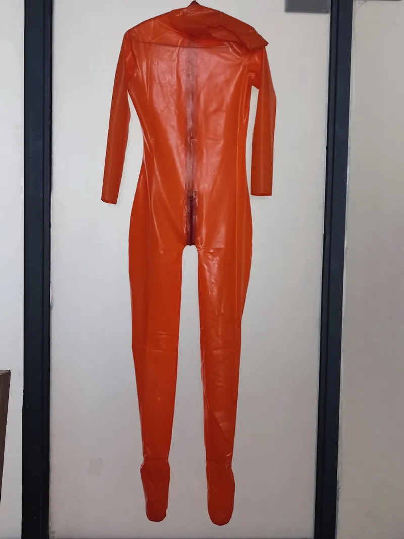 Latex Rubber Gummi Cosplay Catsuit Strumpfhose Jumpsuit Zentai 0.4mm Masquerade Halloween S-XXL