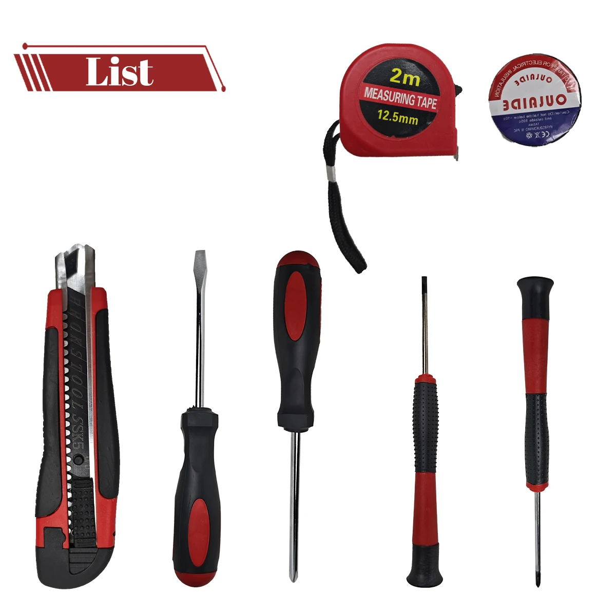 8 Piece Home DIY Tools Kit Set – General Household Hand Tool Kit for  Home Repair with Plastic Toolbox Storage Case