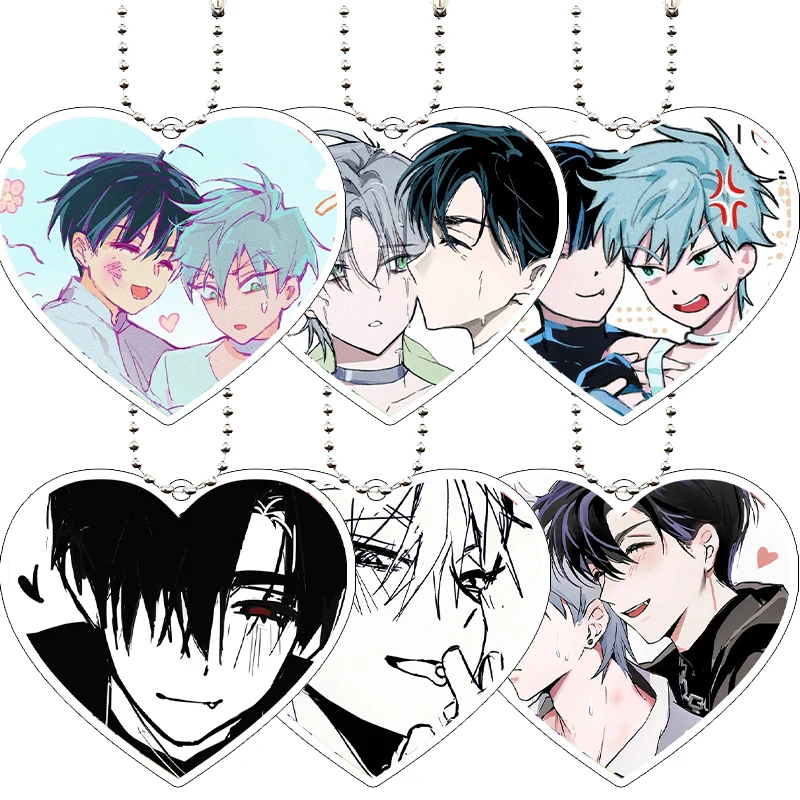 

Аниме мультфильм ALIEN STAGE Till Luka Ivan Hyuna в форме сердца акриловый брелок Kawaii милый новый кулон фанаты очаровательные ювелирные изделия подарки игрушка