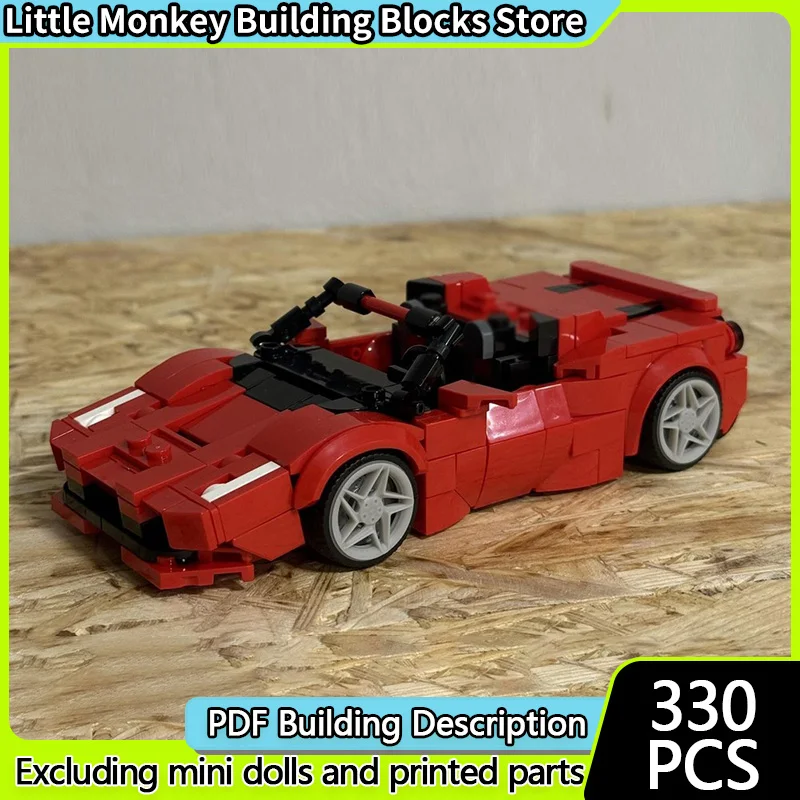 

Speed Racing Car Model MOC Building Bricks F8 Convertible Sports Car Modular Technology Children Holiday Gifts Assemble Toy Suit