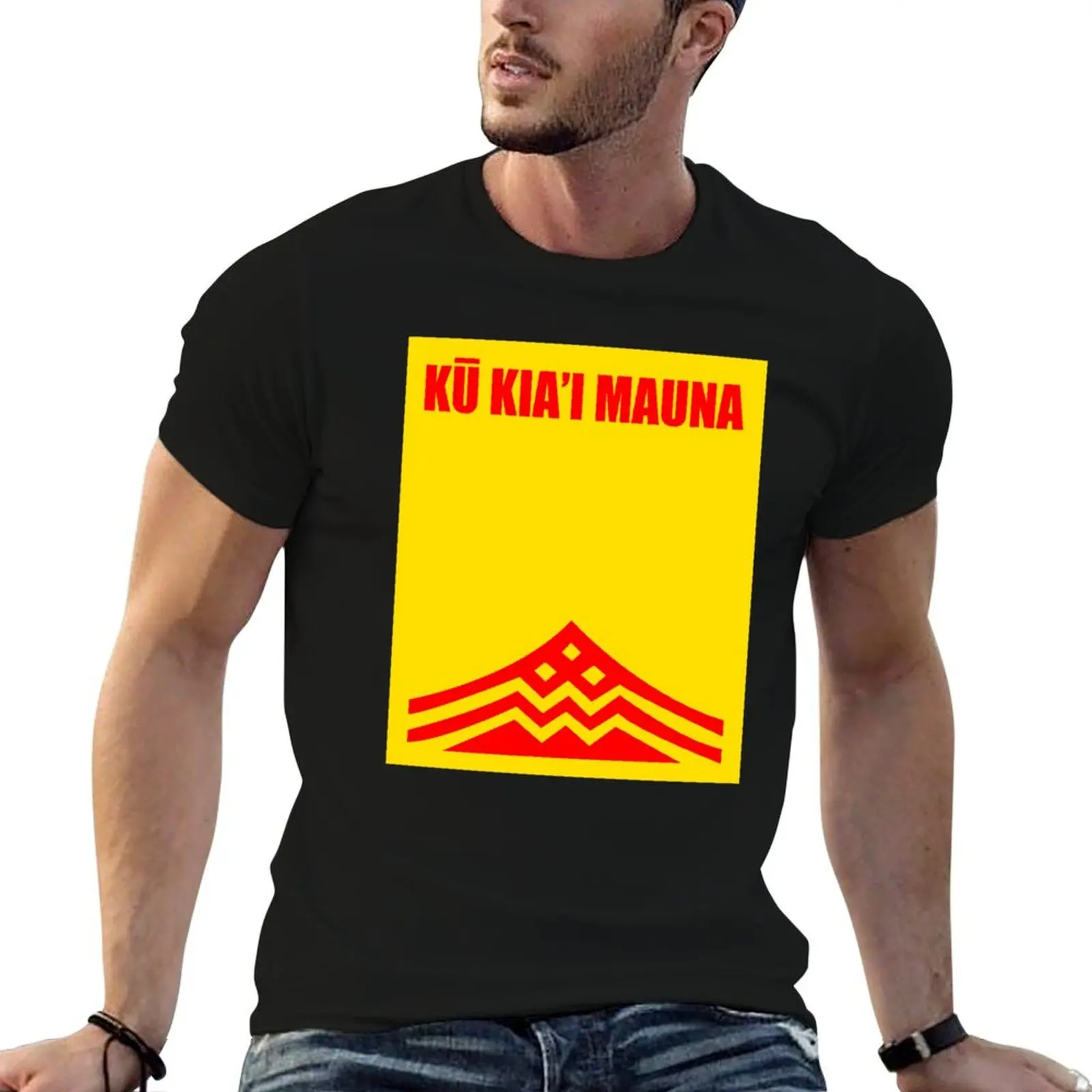 Kupuna Flag Ku Kiai Mauna Shirt Protect Defend Kanaka Maoli Kea Stop TMT T-Shirt anime t shirts for man T-Shirt