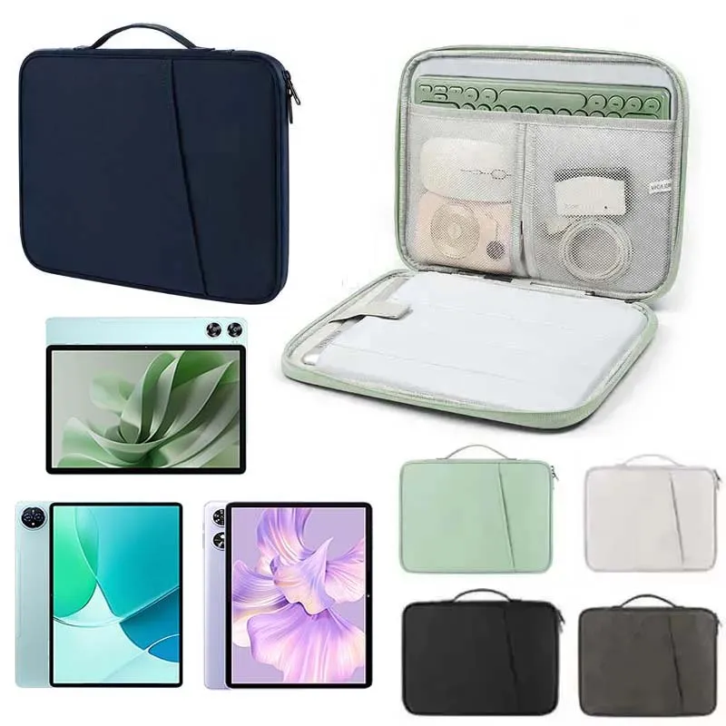 for Oukitel OT11 OT6 OT8 OT9 OT12 Tablet Bag Waterproof Sleeve Pockets Storage Pouch for Mouse Keyboard Handle Zip Carry Case