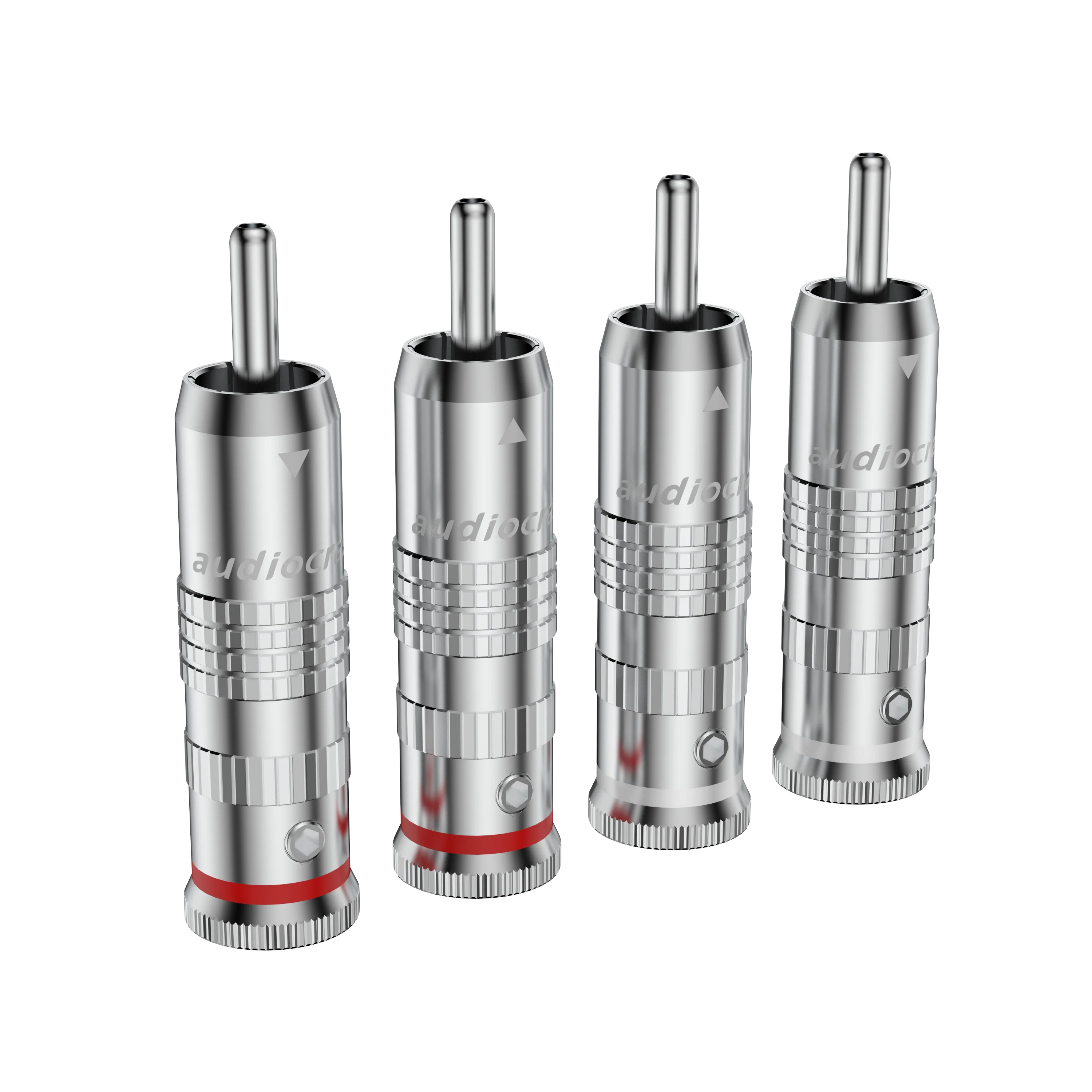 4 шт. Audiocrast посеребренный кабель RCA аудио разъем припой RCA разъем для DIY аналоговый HIFI