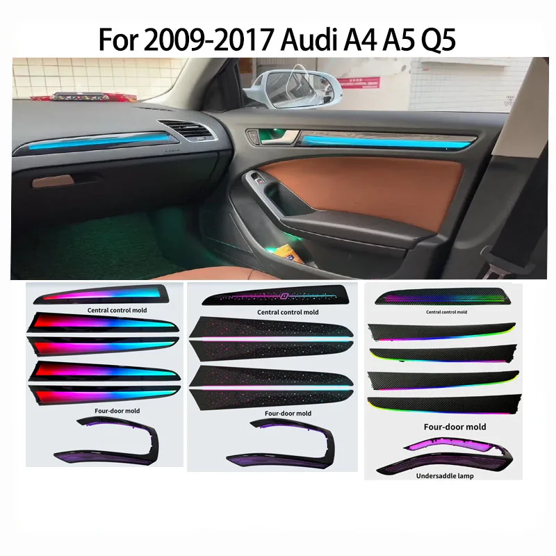 Gialulimn LED Ambient Light for Q5 2010-2017 Atmosphere Environmental Mood Light Lamp Interior Trim Kit Decorative Lighting