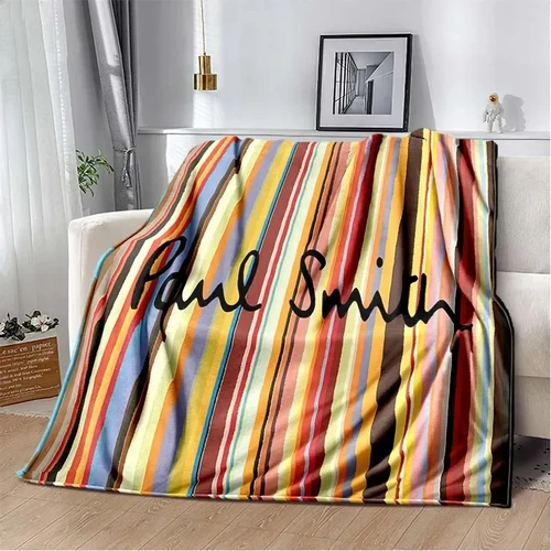 패션 선물 의류 로고 담요, 가정용 소파 침대 장식, 따뜻한 사계절 피크닉 자동차 담요, 3DP-Paul-Smith 