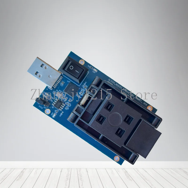 USB 3.0 Port, GL3224 Main Controller, EMMC 2-in-1, BGA153 Standard Test Fixture