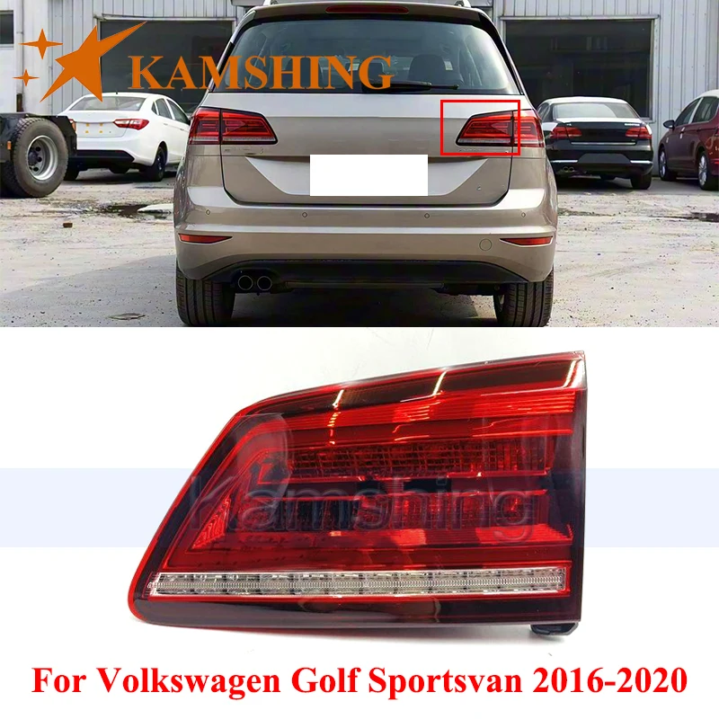 

Задний фонарь CAPQX для Volkswagen Golf Sportsvan 2016-2020, внутренний задний фонарь, стоп-сигнал, сигнальный фонарь