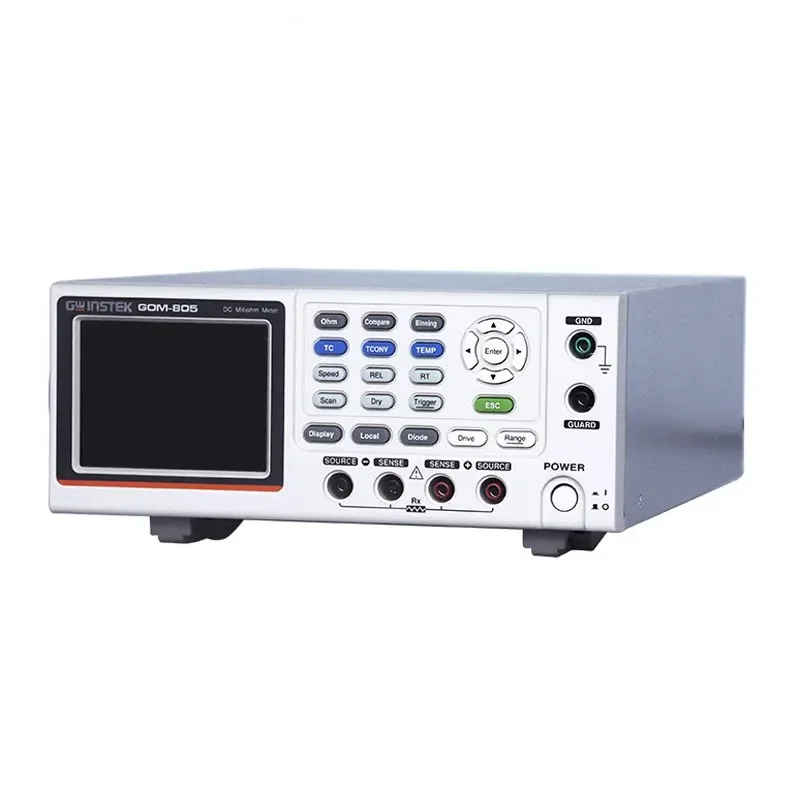 GWINSTEK Solid Weft Resistance Meter GOM-805/GOM-804 DC Micro Ohmmeter GTL-308/PT-100