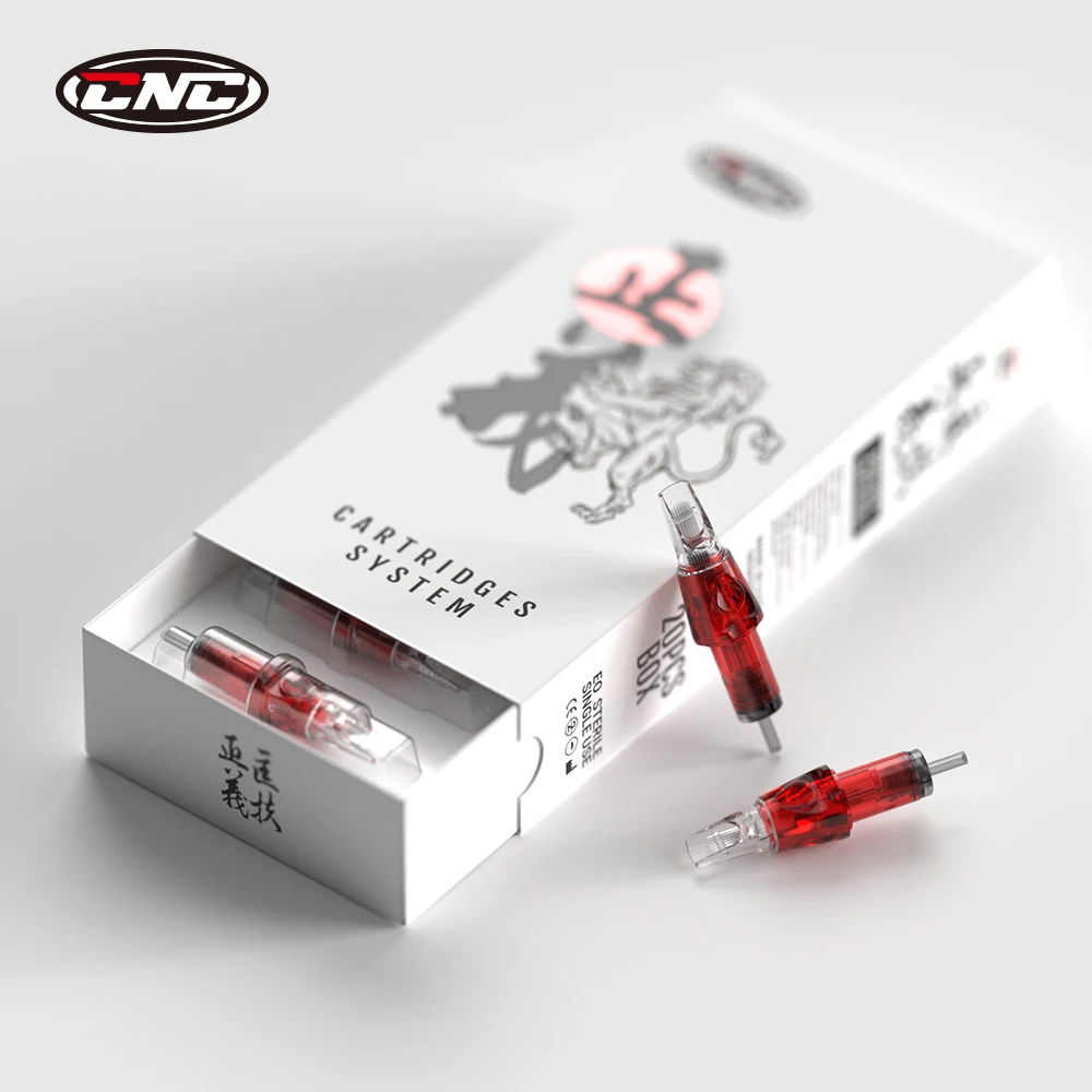 Cnc 20 Stuks Tattoo Cartridge Naalden Wegwerp Permanente Make-Up Voor Cartridge Machines Ronde Magnum/Single Magnum (Rm/m1)