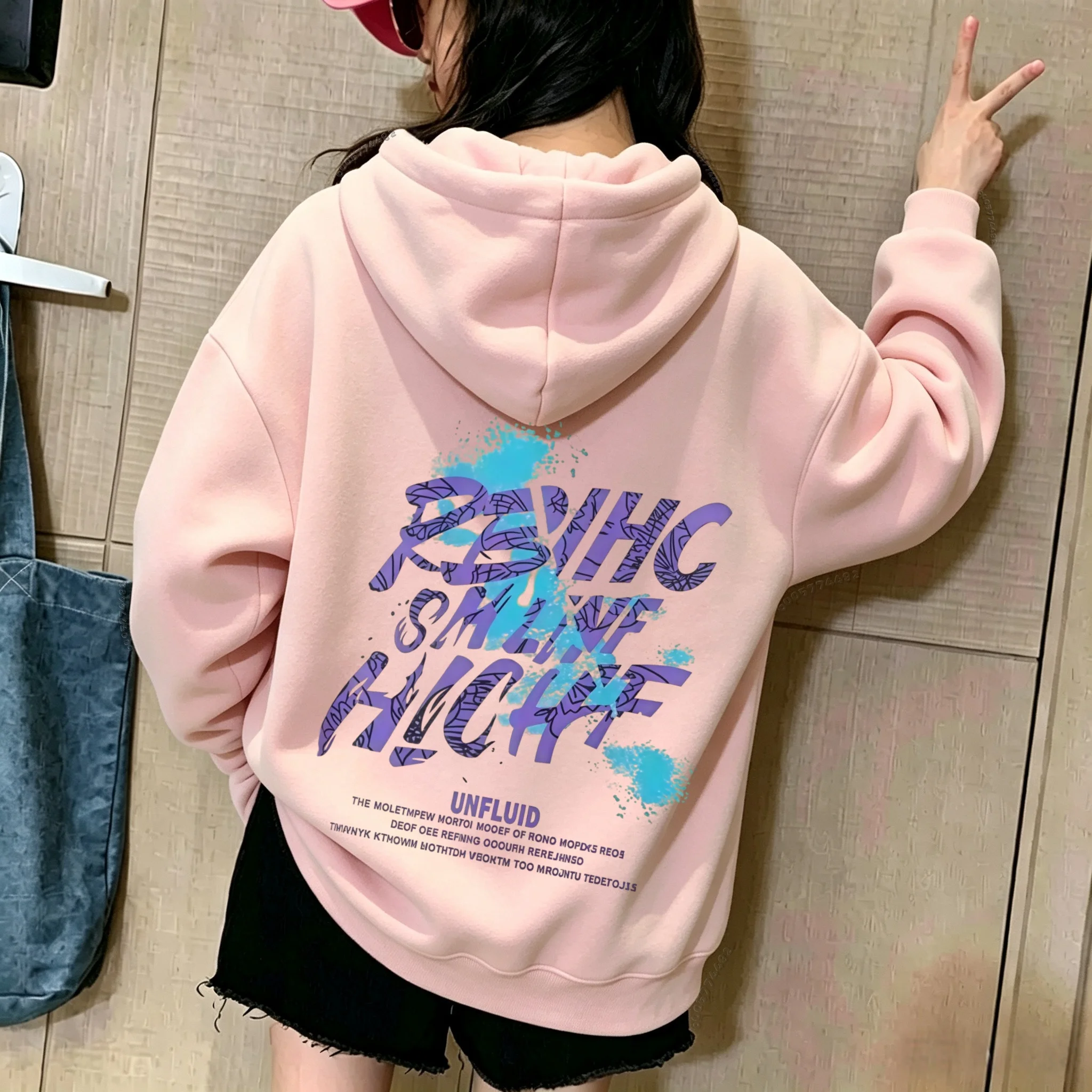 Colorful Alphabet Pattern Children's Hooded Sweatshirt for Winter and Autumn - Boys' and Girls' Daily Sports Pullover Sweater