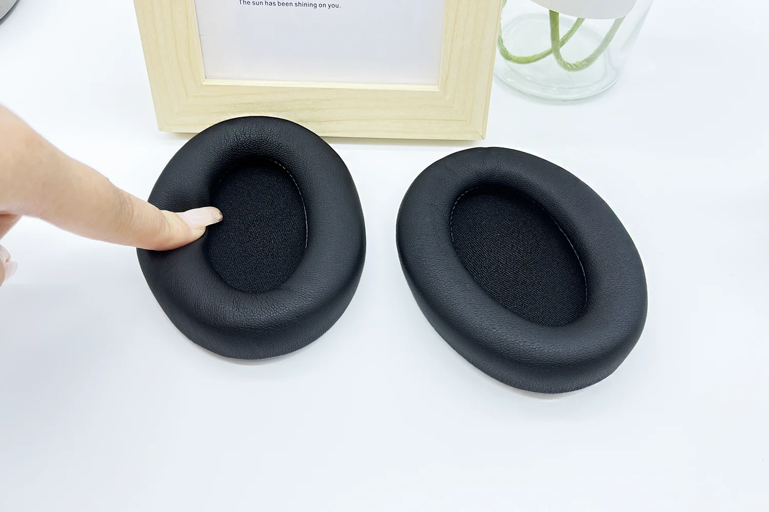 KUTOU Ersatz-Ohrpolster für Sony WH-1000XM3 1000XM3 WH1000XM3 Kopfhörer, Ohrenschützer, Ohrpolster, Kissen, Zubehör, Reparaturteile – Detail 14