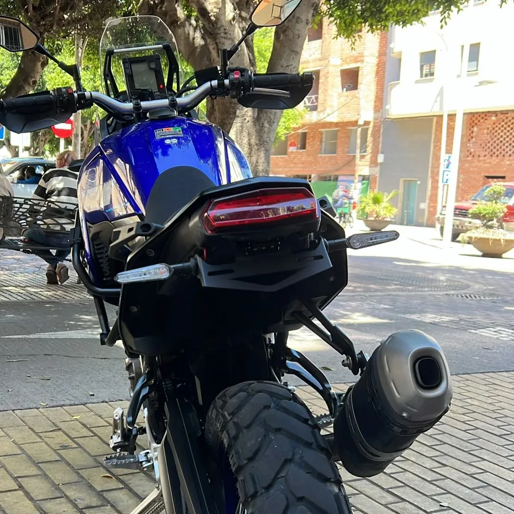 Untuk Yamaha Tenere 700 Rally XT700Z Tenere700 2019 2020 2021 2022 2023 2024 2025 Kit Rapi Ekor Belakang Braket Penyangga Pelat Nomor