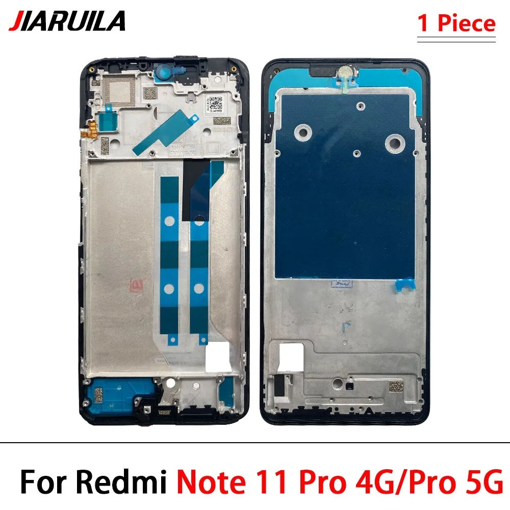 Front Housing LCD Display Frame For Xiaomi Redmi Note 11 Pro 5G 2201116SG Housing Middle Frame Bezel Plate Cover