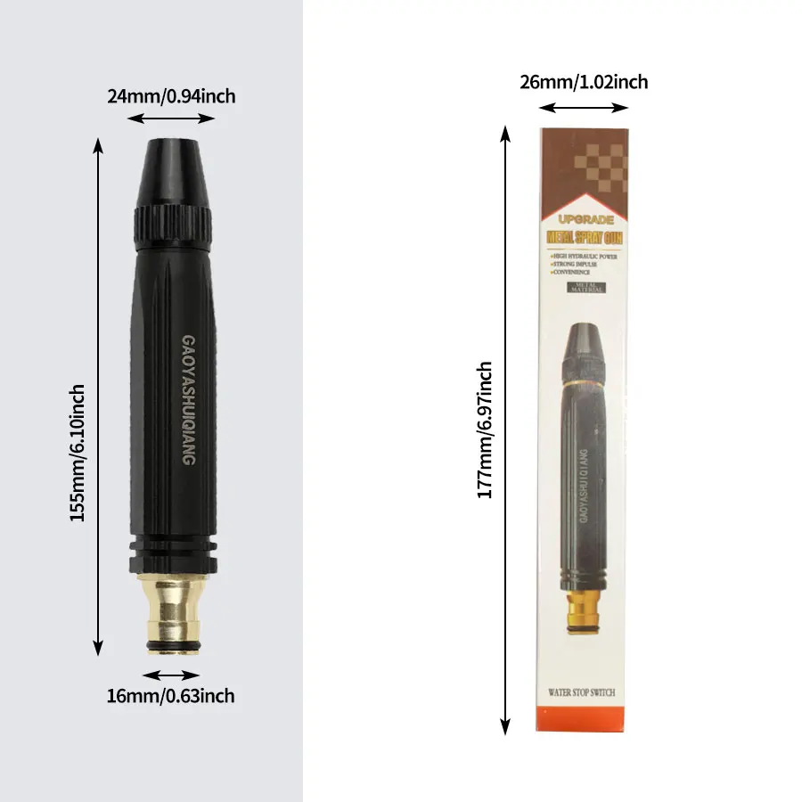 قابل للتعديل ارتفاع ضغط رذاذ فوهة مدفع المياه الرش موصل خرطوم الرش لتنظيف غسالة حديقة سقي