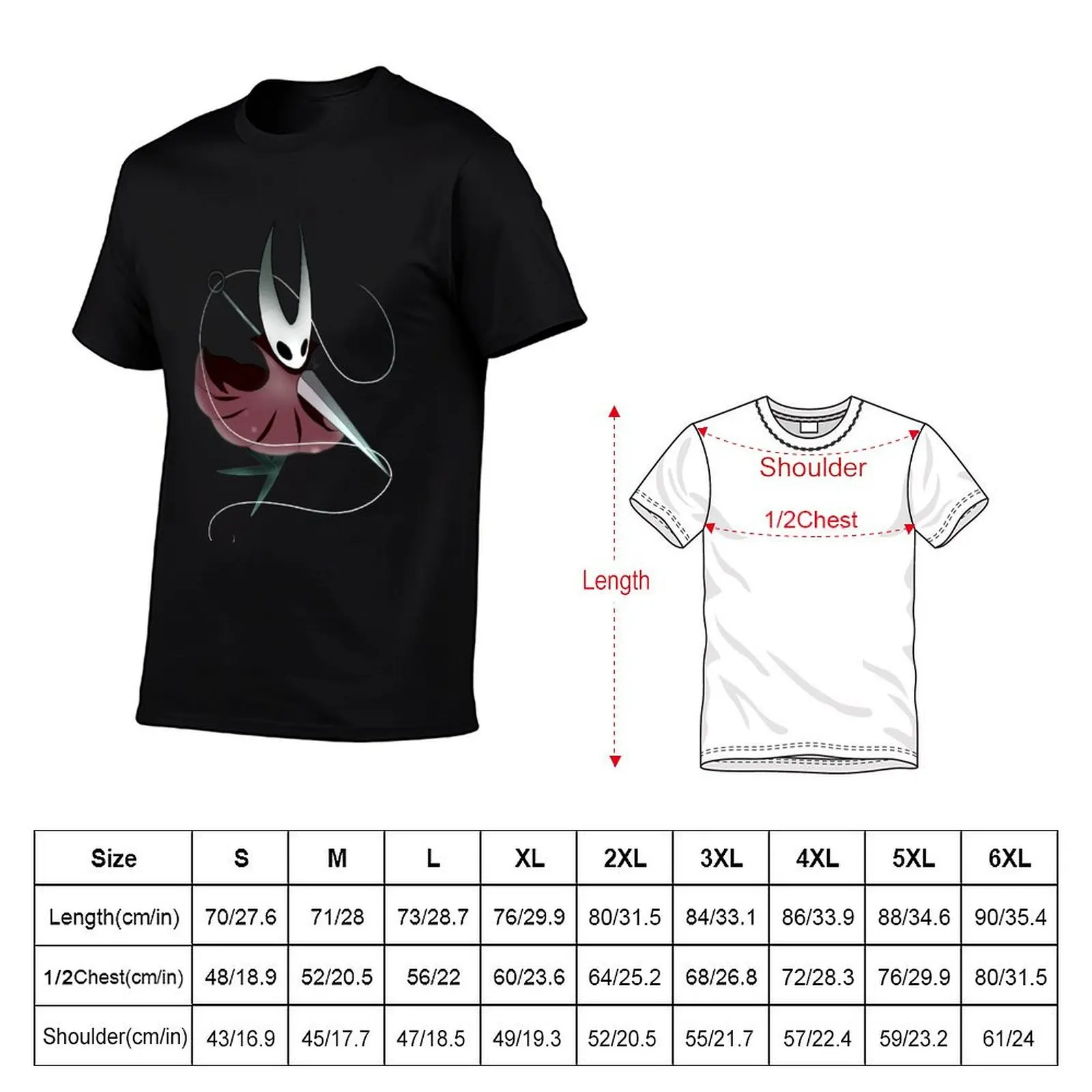 Hornet - Hollow Knight T-Shirt vintage t shirts cotton graphic tees for a boy Aesthetic clothing black t-shirts for men