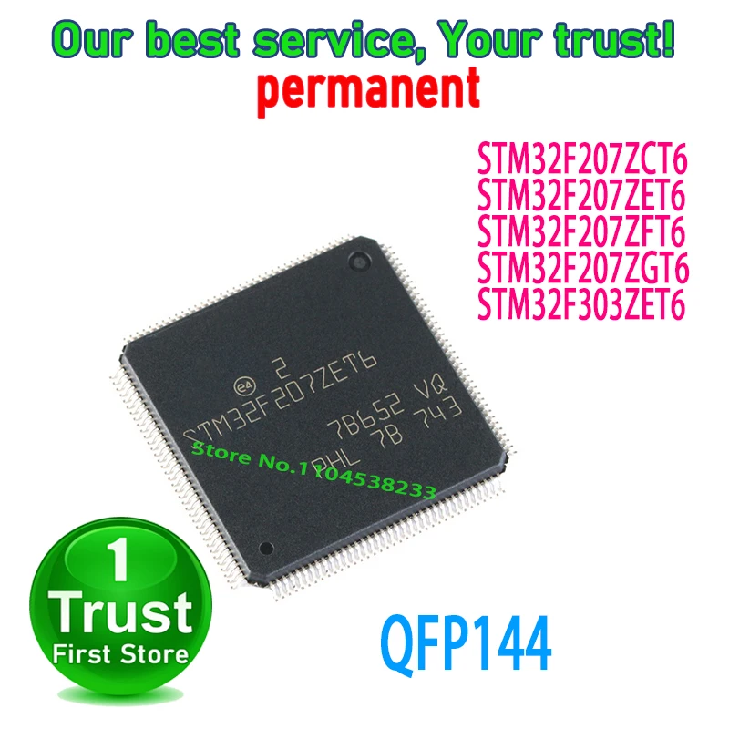 1PCS/LOT STM32F207ZCT6 STM32F207ZET6 STM32F207ZFT6 STM32F207ZGT6 STM32F303ZET6 QFP144 NEW and Original in Stock