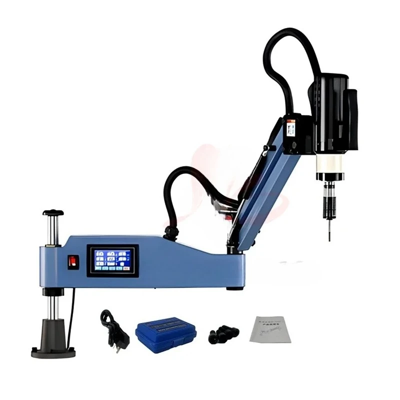 Máquina de Rosquear Elétrica Vertical M2-M10 M3-M16 M3-M20 com Braço Universal, Ferramenta Elétrica para Perfuração e Rosqueamento com Mandril 220/110