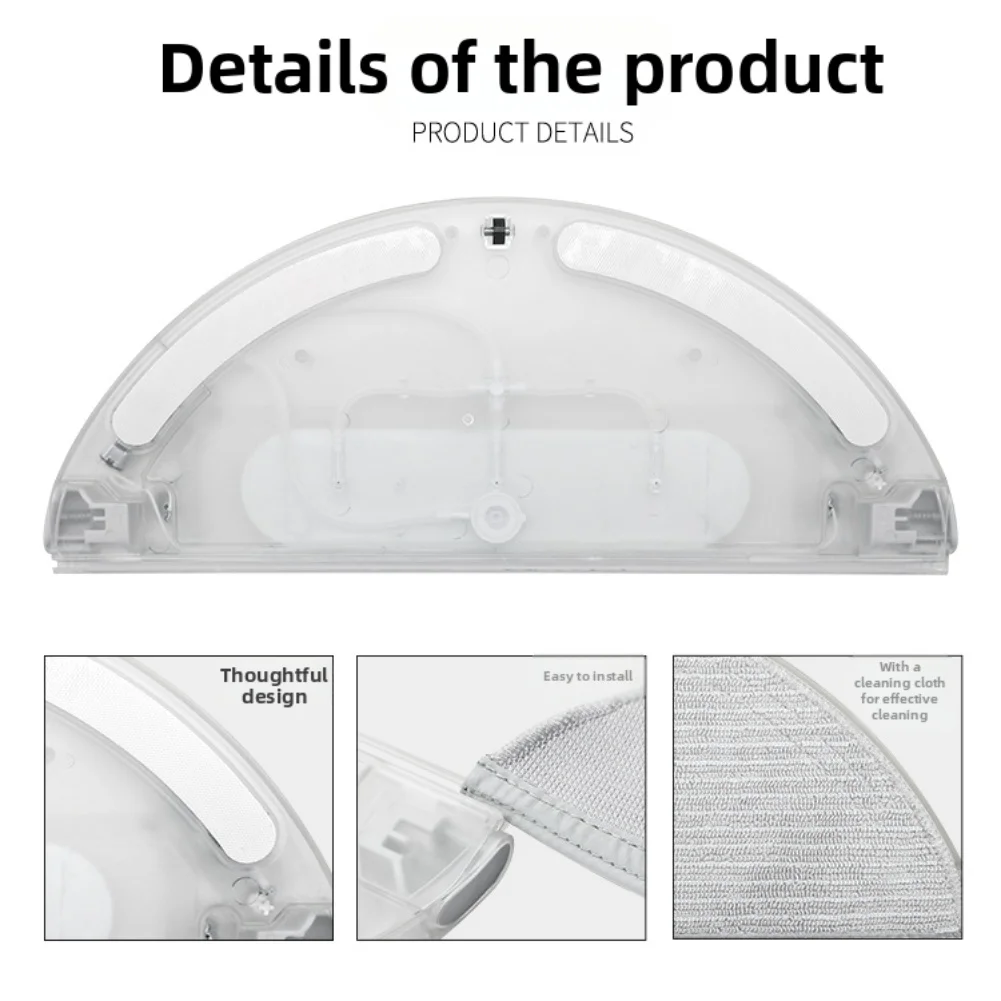 Water Tank for Dreame For L10 For L10Pro D9 Pro2 Compatible Washable Cloth Mop Replacement with Transparent View