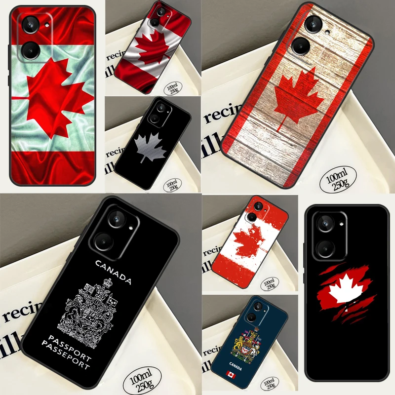 Canada Canadian Flag For Realme C30 C31 C33 C35 C55 C25s C21Y C11 C15 GT Neo 3T 2T 2 3 5 8 9 10 Pro Plus Case