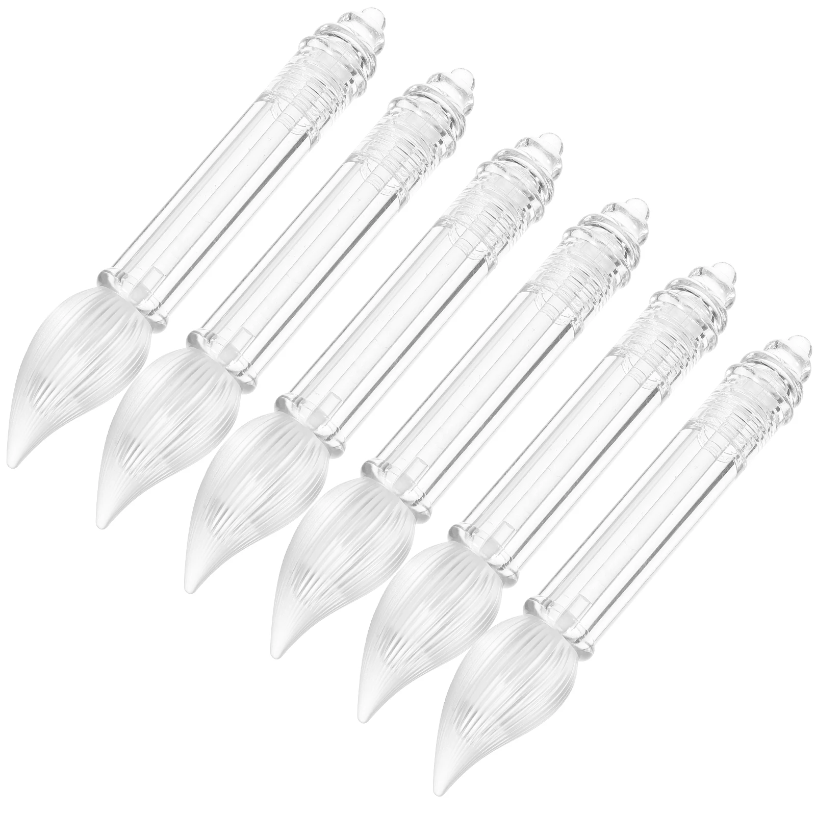 

6pcs Lip Gloss Tubes Empty Clear ABS Material DIY Containers Bulk Supplies Plastic Refillable Packaging Tools