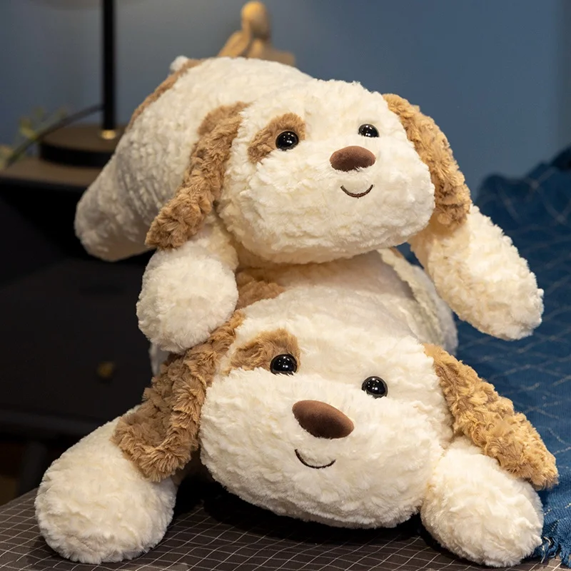 Giant Plush Toy Big Sleeping Dog Stuffed Kawaii Long Haired Puppy Dog Soft Animal Toy Soft Pillow Baby Girls Birthday Gift