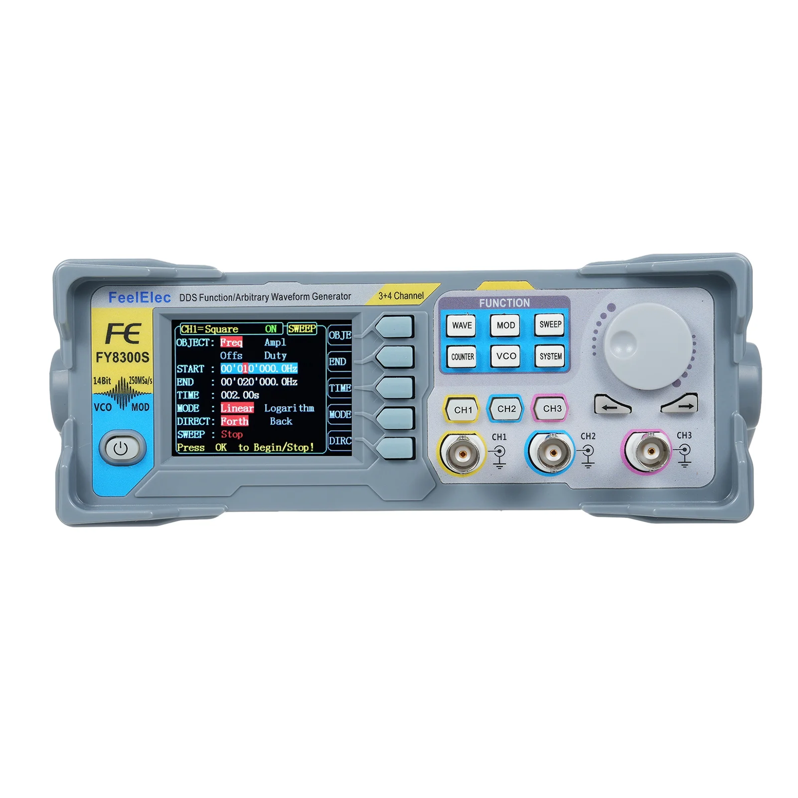 FY8300S 20M 40M 60M 3 Channel DDS Function Signal Arbitrary Waveform Generator 4 TTL Frequency Sweeper Output Meter Counter