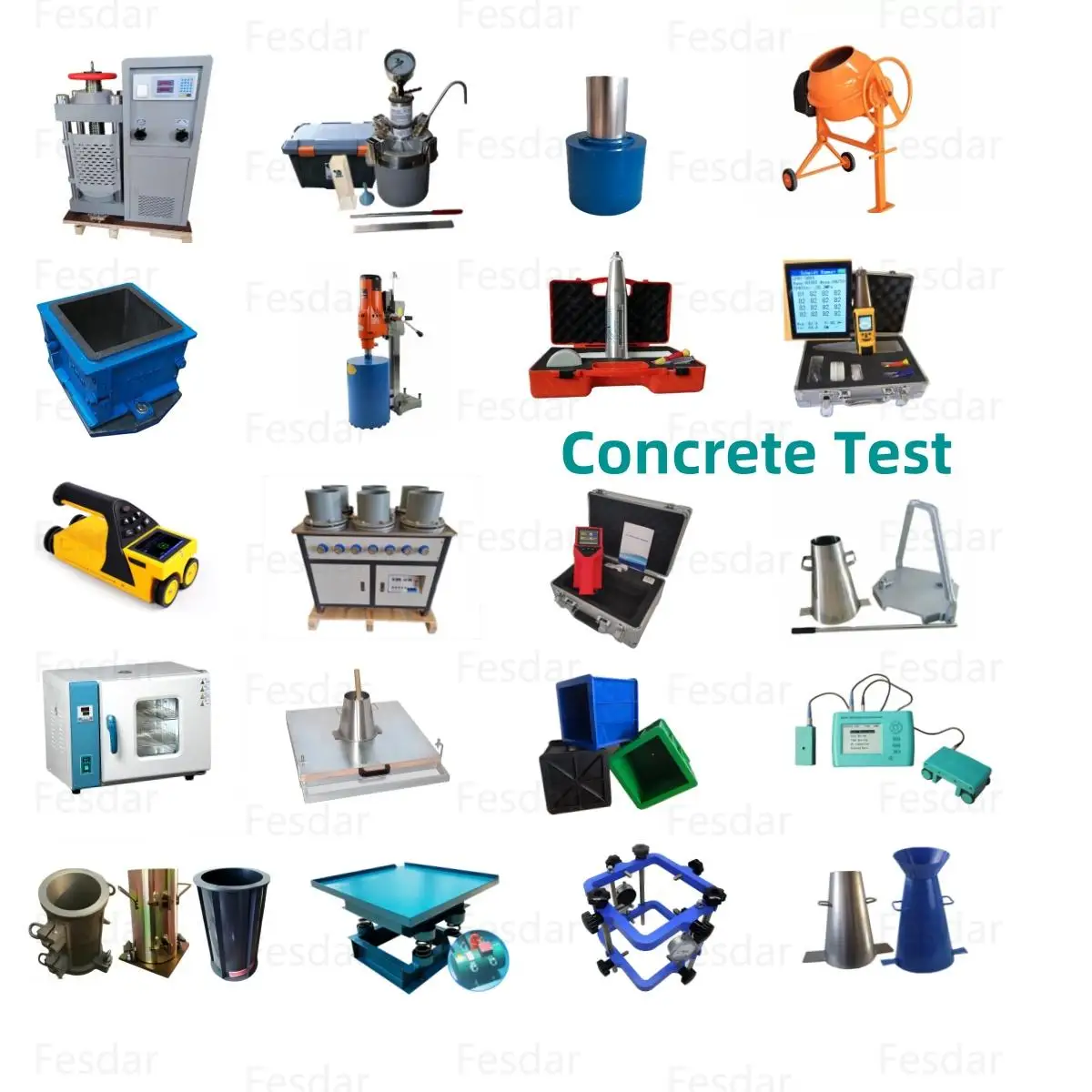 Alat Uji Permaabilitas Ion Klorida Cepat Meter Fluks Listrik