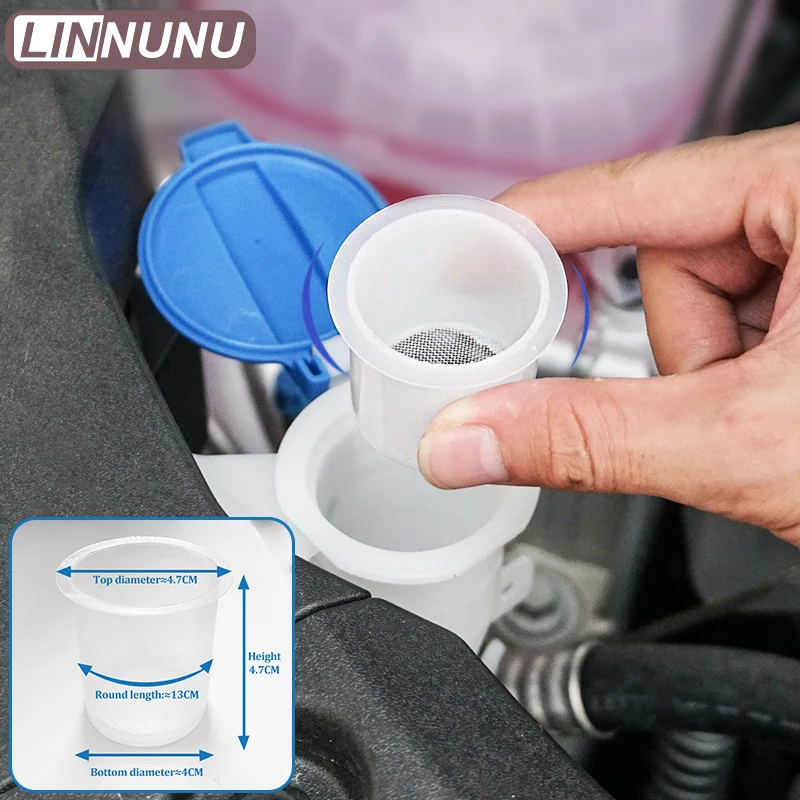 LINNUNU Car Water Filter Screen Wiper Glass Water Filler Funnel Fit for Geely KX11 Monjaro Manjaro XingyueL Modified Accessories