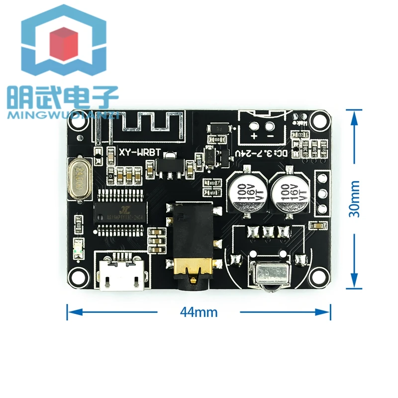 Bluetooth 5.0 Decoder Board Stereo Bluetooth Audio Module Wide Voltage Volume Adjustable Speaker Amplifier XY-WRBT