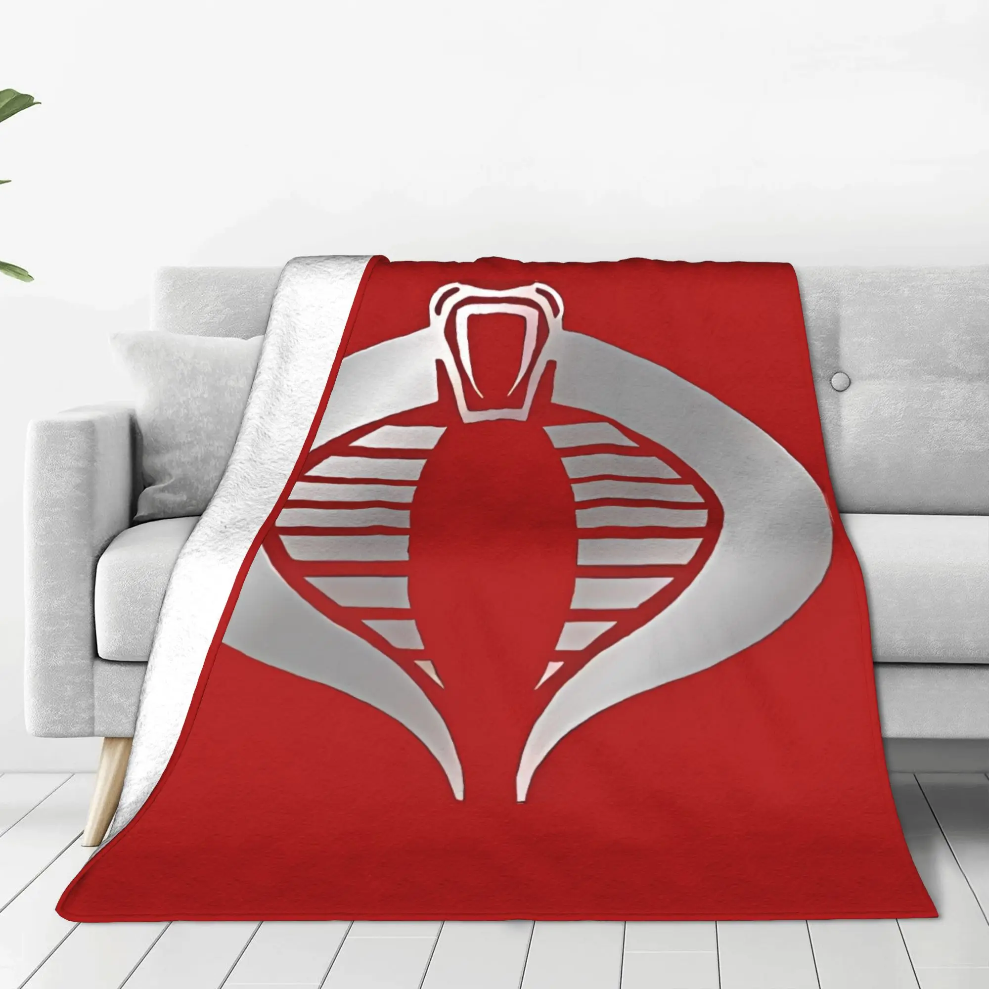 1PC Home Cutecore Crimson Guard GI Joe Blanket Super Cosy Plush Home Living Room Sofa Halloween