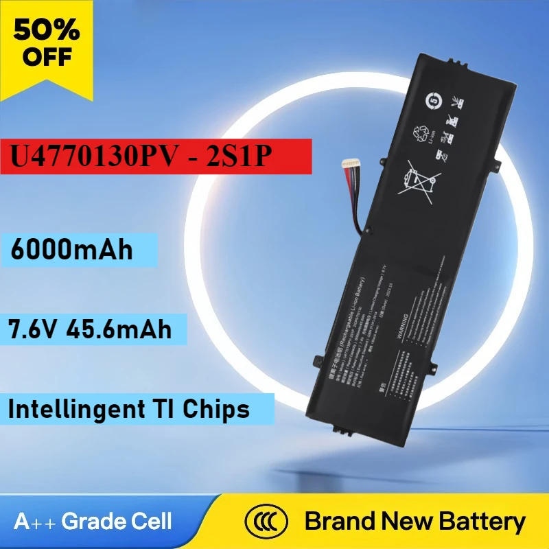 High Quality Brand New 7.6V 45.6Wh 6000mAh U4770130PV-2S1P Battery for Teclast F7 Plus 3 8-wire HNX4S0 X4 D2 4569127-2S