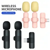 K9  Wireless lavalier microphone Type-C/ios plug and play wireless noise cancelling microphone for YouTube TikTok live streaming