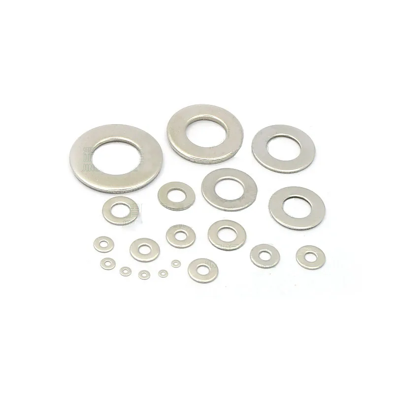 100Pc M1.1 M1.2 M1.3 M1.4 M1.5 M1.6 M1.7 M2 M2.5 M3 M3.5 M4M5M6 Large Flat Washer Stainless Steel Big Metal Gasket Plain Washers