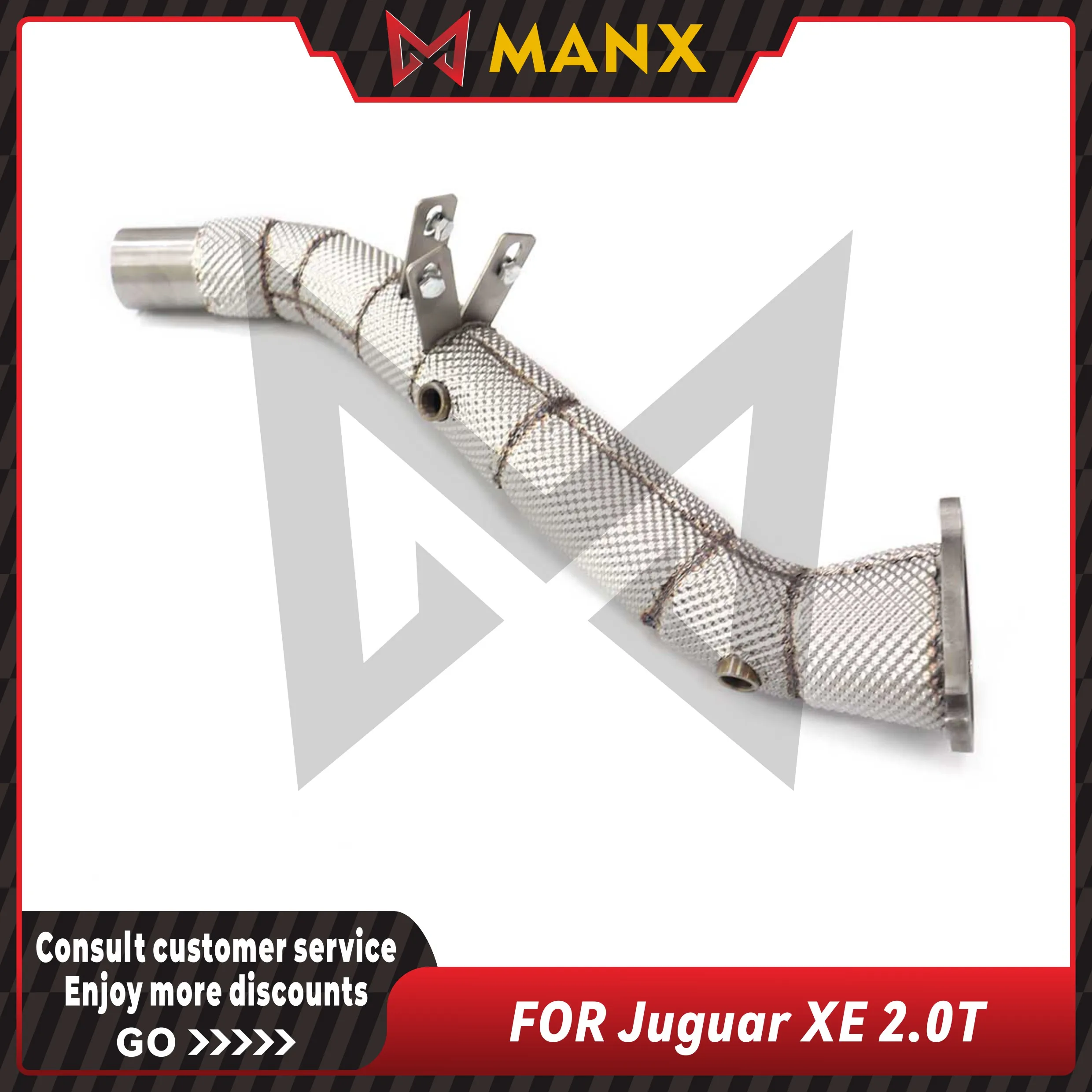 

MANX Downpipe Suitable for Juguar XE 2.0T Stainless steel Performance Car Exhaust fitting Lossless installation