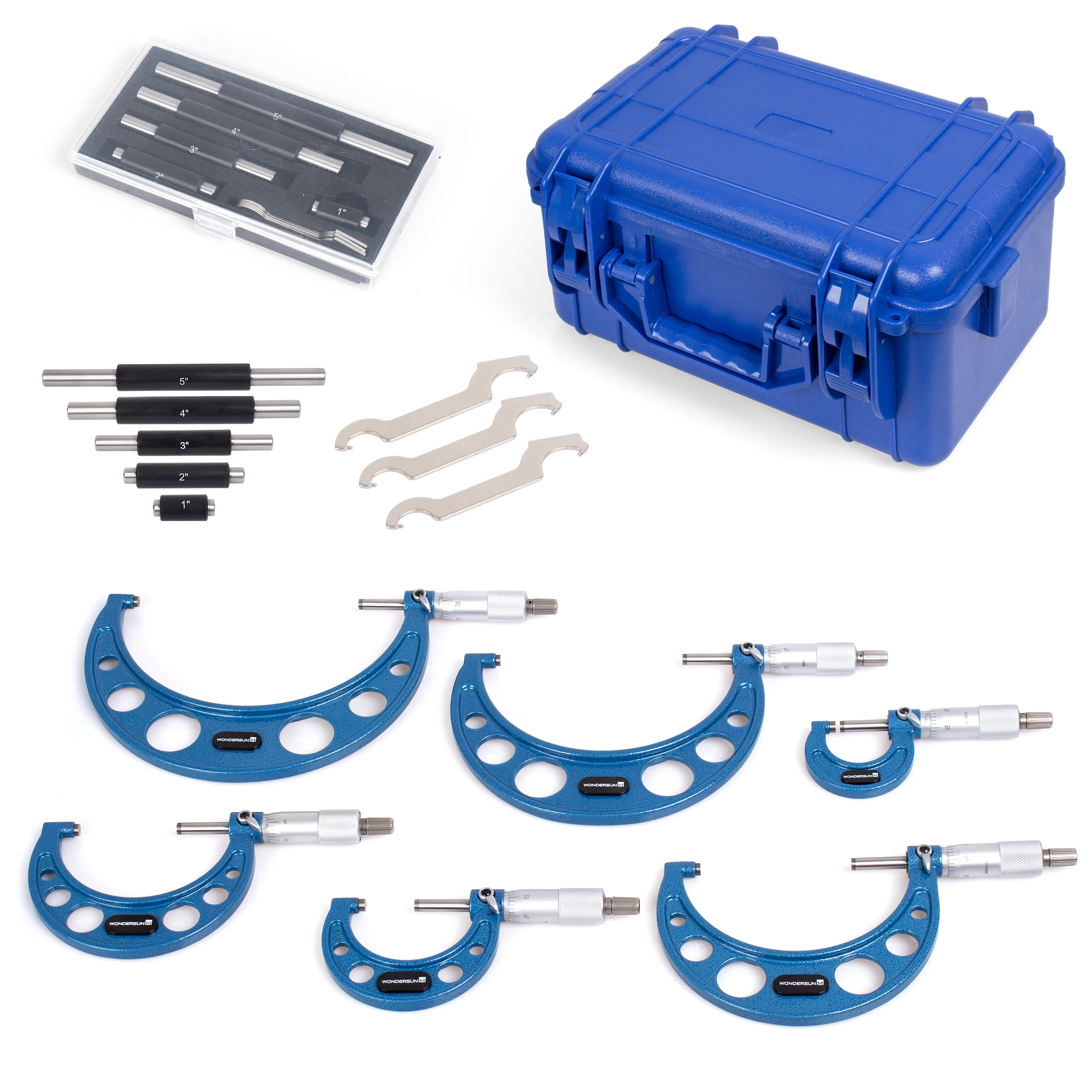 

Micrometer 0-25mm external micrometer with stainless steel spindle and carbide tip