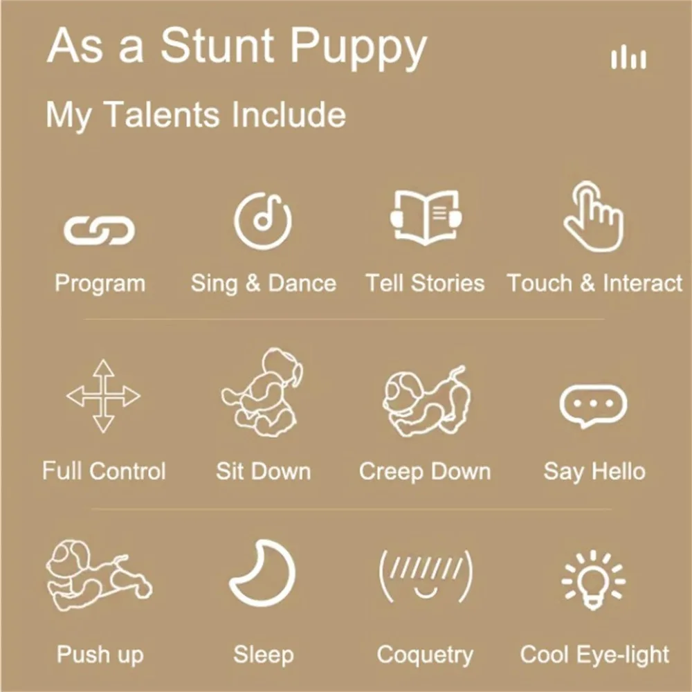 With Sound LED Eyes Remote Control Robot Dog Toy Touch Interaction Intelligent Electronic Pets Toys Robotic Dogs Action